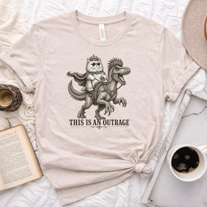 Princess Donut and Mongo Unisex Tee in Heather Dust