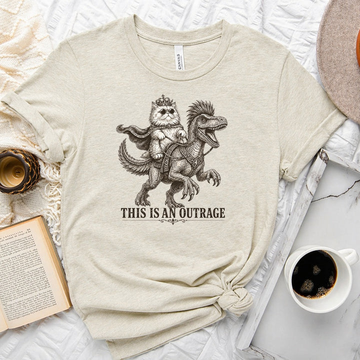 Princess Donut and Mongo Unisex Tee in Heather Prism Natural
