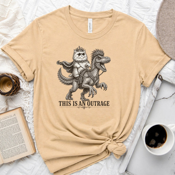 Princess Donut and Mongo Unisex Tee in Sand Dune